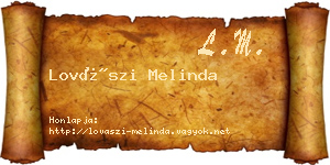 Lovászi Melinda névjegykártya